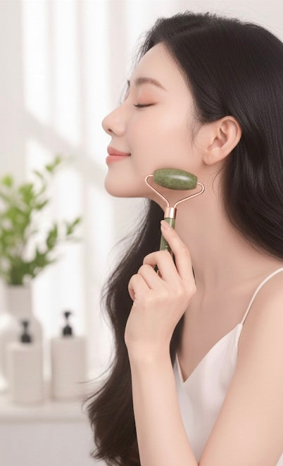 Green Jade Curved Roller & Guasha Set