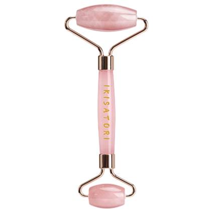 Rose Quartz Curved Roller & Guasha Set IKISATORI Rose Quartz Curved Roller & Guasha Set IKISATORI