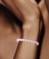 Rose Quartz Natural Stone Crystal Bead Bracelet (6mm)